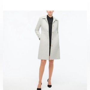 J. Crew gray wool blend lady coat